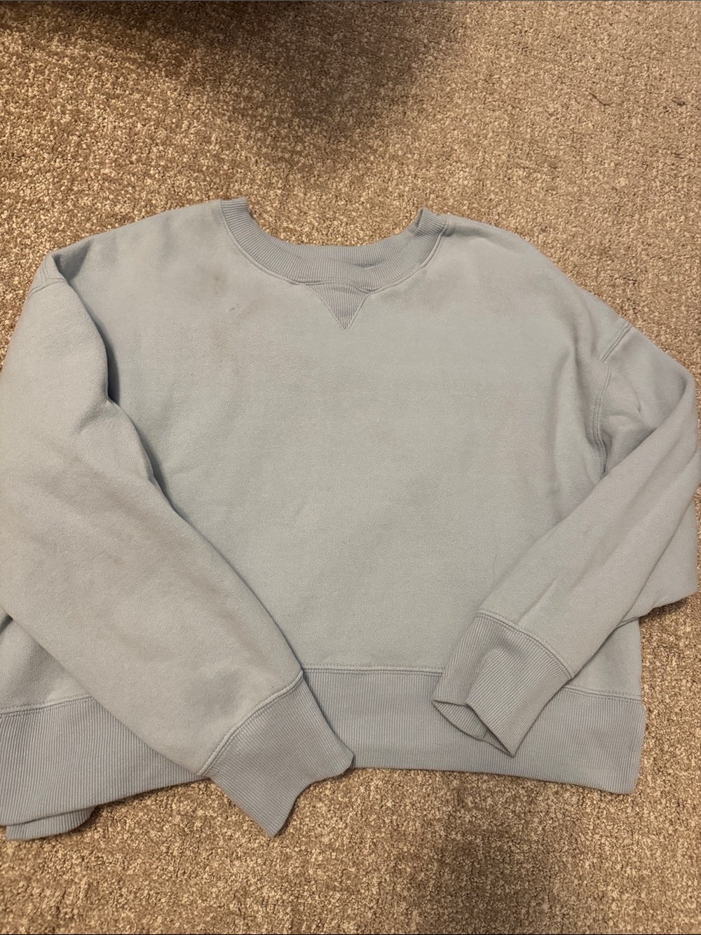 Classic Crewneck Women's Sweater - Light Blue